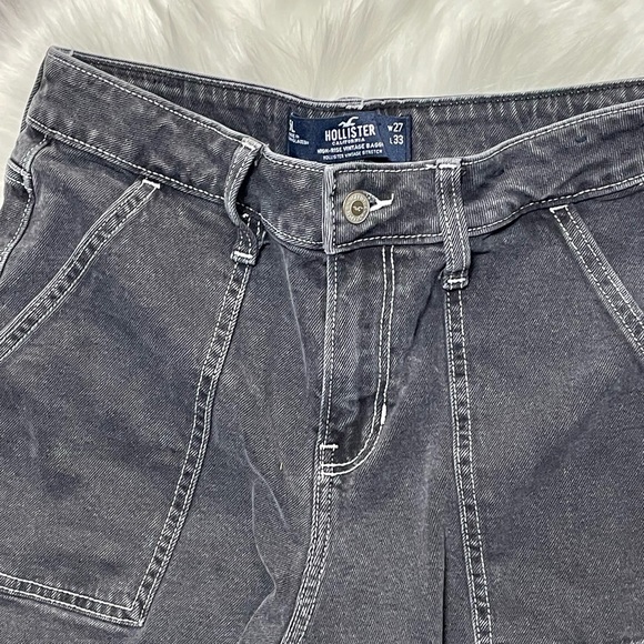 Hollister vintage baggy high rise cargo jean - Picture 5 of 8